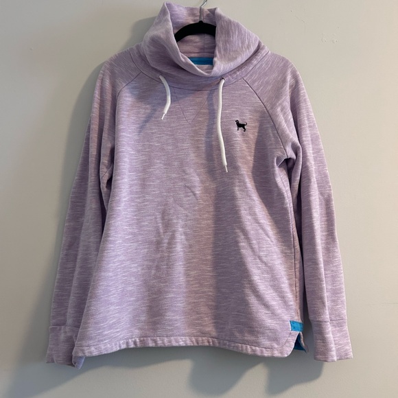 The Black Dog Sweaters - The Black Dog Light Purple Cowl Neck Sweater